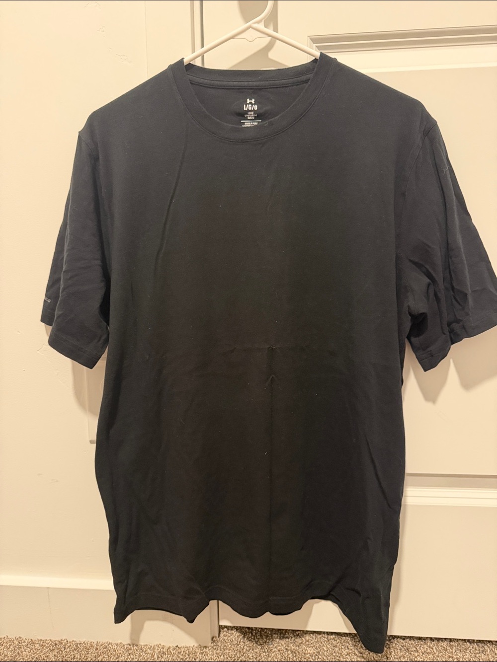 Under Armour Men's Black Crew Neck Short Sleeve Tee